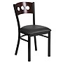 Flash Furniture Hercules Traditional Vinyl & Wood 3-Circle Back Restaurant Dining Chair, Walnut/Black (XUDG6Y2BWALBKV)~#|#~sp137083776_sc7