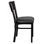 Flash Furniture Hercules Traditional Vinyl & Wood 3-Circle Back Restaurant Dining Chair, Walnut/Black (XUDG6Y2BWALBKV)~#|#~sp137083781_sc7