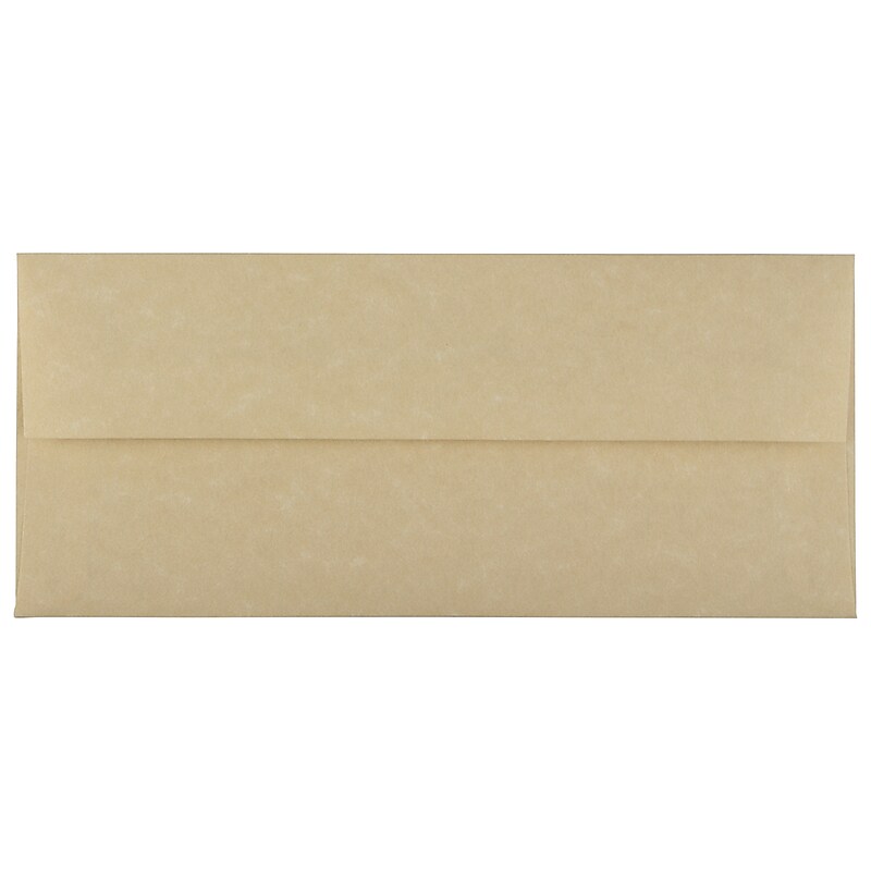 JAM Paper #10 Business Envelope, 4 1/8" x 9 1/2", Brown, 25/Pack (V01722) image 1