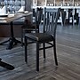 Flash Furniture Hercules Traditional Vinyl & Metal Vertical Back Restaurant Dining Chair, Black (XUDG6Q2BVRTBLKV)~#|#~sp137084314_sc7