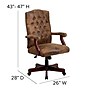 Flash Furniture Derrick Microfiber Swivel Executive Office Chair, Bomber Brown (802BRN)~#|#~sp137084379_sc7
