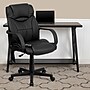 Flash Furniture Laverne Ergonomic LeatherSoft Swivel Mid-Back Massaging Executive Office Chair, Black (BT2690P)~#|#~sp137084402_sc7
