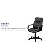 Flash Furniture Laverne Ergonomic LeatherSoft Swivel Mid-Back Massaging Executive Office Chair, Black (BT2690P)~#|#~sp137084405_sc7