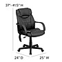 Flash Furniture Laverne Ergonomic LeatherSoft Swivel Mid-Back Massaging Executive Office Chair, Black (BT2690P)~#|#~sp137084408_sc7