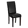 Flash Furniture Contemporary Faux Leather Parsons Dining Chair, Black (BT350BKLEA023)~#|#~sp137084415_sc7