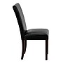 Flash Furniture Contemporary Faux Leather Parsons Dining Chair, Black (BT350BKLEA023)~#|#~sp137084420_sc7