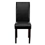 Flash Furniture Contemporary Faux Leather Parsons Dining Chair, Black (BT350BKLEA023)~#|#~sp137084422_sc7