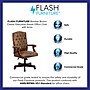 Flash Furniture Derrick Microfiber Swivel Executive Office Chair, Bomber Brown (802BRN)~#|#~sp137084494_sc7