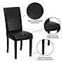 Flash Furniture Contemporary Faux Leather Parsons Dining Chair, Black (BT350BKLEA023)~#|#~sp137084573_sc7