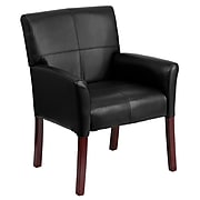 Flash Furniture Executive Leather Reception Set, Black (BT353BKLEA)