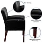 Flash Furniture Executive Leather Reception Chair, Black (BT353BKLEA)~#|#~sp137084604_sc7