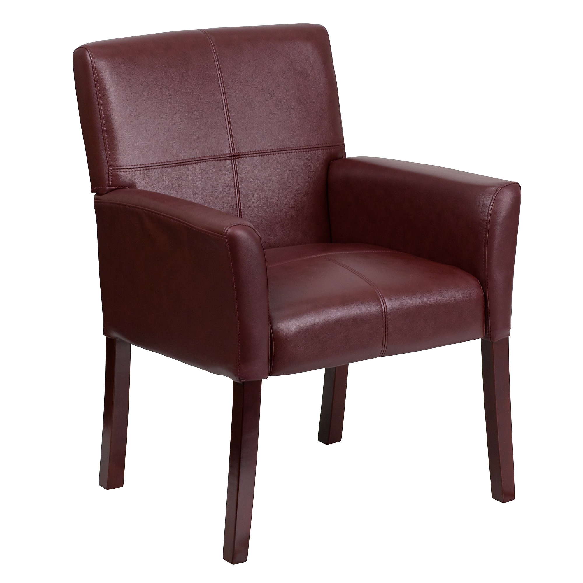 Flash Furniture Executive Leather Reception Chair, Burgundy (BT353BGLEA) Sansujyuku sansujyuku.com