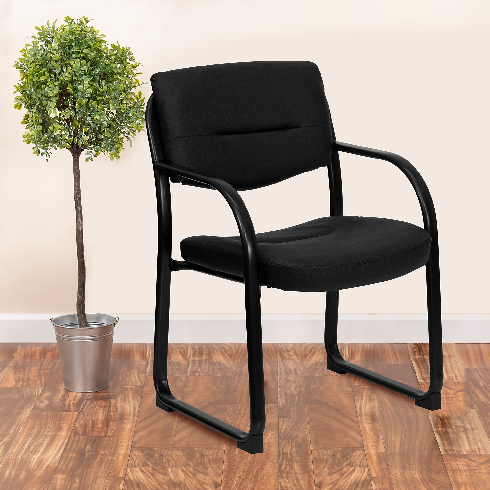 Flash Furniture LeatherSoft Executive Chair, Black (BT-510-LEA-BK-GG) Sansujyuku sansujyuku.com