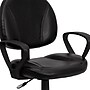 Flash Furniture Ronald Ergonomic LeatherSoft Swivel Mid-Back Task Office Chair, Black (BT688BKA)~#|#~sp137084879_sc7