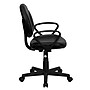 Flash Furniture Ronald Ergonomic LeatherSoft Swivel Mid-Back Task Office Chair, Black (BT688BKA)~#|#~sp137084880_sc7