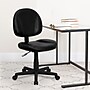 Flash Furniture Ronald Armless Ergonomic LeatherSoft Swivel Mid-Back Task Office Chair, Black (BT688BK)~#|#~sp137084883_sc7