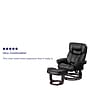 Flash Furniture Allie Contemporary LeatherSoft Recliner Chair and Ottoman, Black (BT7821BK)~#|#~sp137084988_sc7