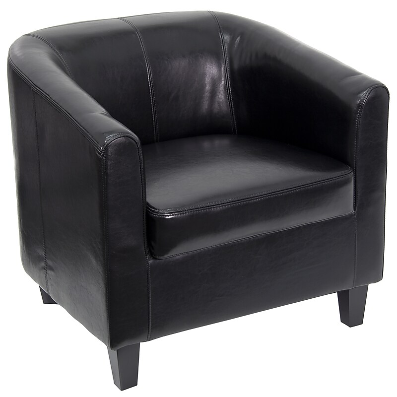 Flash Furniture Faux Leather Lounge Chair, Black (BT873BK) image 1