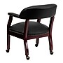 Flash Furniture Leather Conference Chair, Black (BZ100LFBKLEA)~#|#~sp137085168_sc7