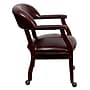 Flash Furniture Vinyl Mid Back Luxurious Conference Chair With Casters, Oxblood~#|#~sp137085180_sc7