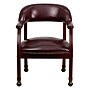 Flash Furniture Vinyl Mid Back Luxurious Conference Chair With Casters, Oxblood~#|#~sp137085182_sc7