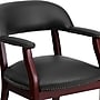 Flash Furniture Luxurious Vinyl Conference Chair, Black and Mahogany (BZ105BLK)~#|#~sp137085193_sc7