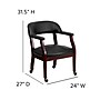 Flash Furniture Vinyl Accent Chair, Black (BZ100BLK)~#|#~sp137085235_sc7