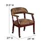 Flash Furniture Bomber Mid Back Luxurious Conference Chair With Casters, Jacket Brown~#|#~sp137085239_sc7