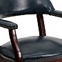 Flash Furniture Vinyl Mid Back Luxurious Conference Chair With Casters, Blue~#|#~sp137085248_sc7