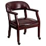 Flash Furniture Vinyl Mid Back Luxurious Conference Chair With Casters, Oxblood~#|#~sp137085250_sc7