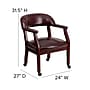 Flash Furniture Vinyl Mid Back Luxurious Conference Chair With Casters, Oxblood~#|#~sp137085254_sc7