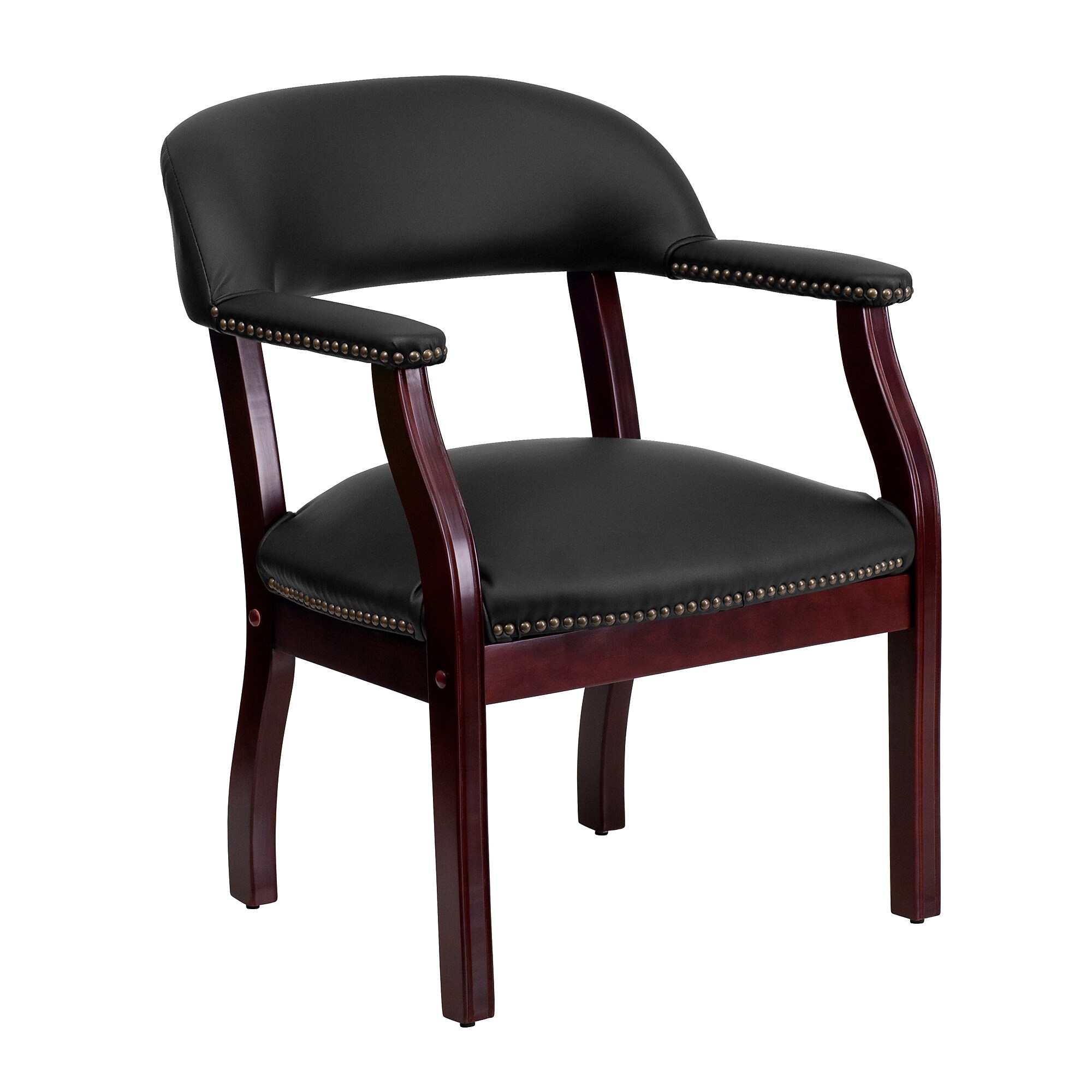 Flash Furniture Leather Conference Chair, Black (BZ105LFBKLEA) Sansujyuku sansujyuku.com