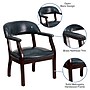 Flash Furniture Vinyl Mid Back Luxurious Conference Chair, Navy~#|#~sp137085271_sc7