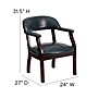 Flash Furniture Vinyl Mid Back Luxurious Conference Chair, Navy~#|#~sp137085272_sc7