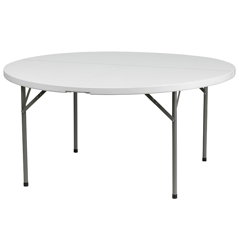 Flash Furniture Elon Folding Table, 60" x 60", Granite White (DADYCZ154GW) image 1