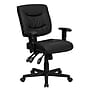 Flash Furniture Cole Ergonomic LeatherSoft Swivel Mid-Back Task Office Chair, Black (GO1574BKA)~#|#~sp137085582_sc7