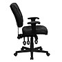 Flash Furniture Cole Ergonomic LeatherSoft Swivel Mid-Back Task Office Chair, Black (GO1574BKA)~#|#~sp137085599_sc7