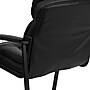 Flash Furniture Leather Mid Back Executive Side Chair With Sled Base, Black~#|#~sp137085666_sc7