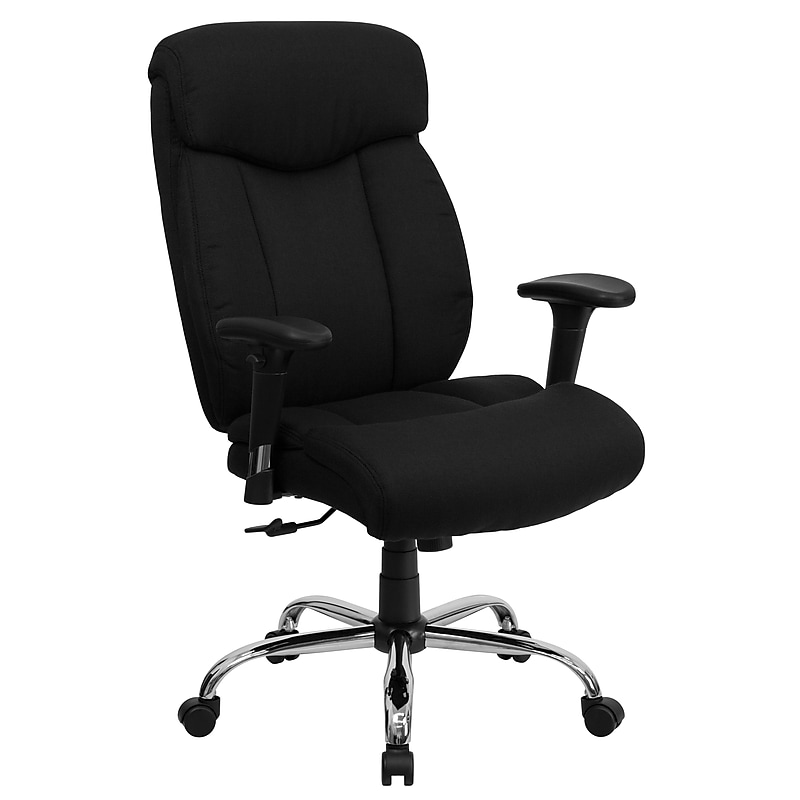 Flash Furniture HERCULES Series Ergonomic Fabric Swivel Big & Tall Executive Office Chair, Black (GO1235BKFABA) image 1
