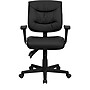 Flash Furniture Cole Ergonomic LeatherSoft Swivel Mid-Back Task Office Chair, Black (GO1574BKA)~#|#~sp137085704_sc7