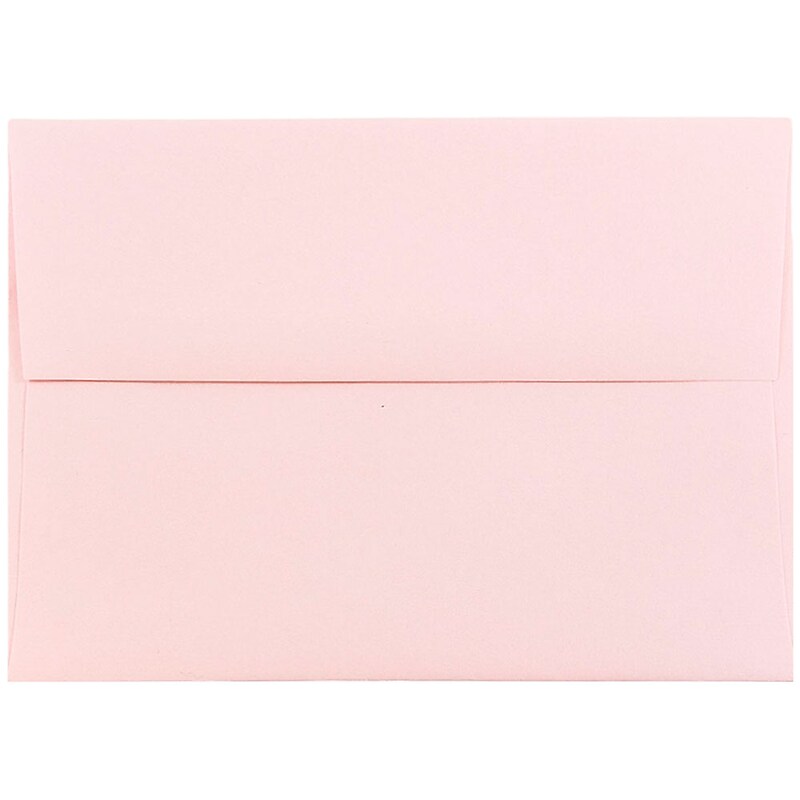 JAM Paper A6 Invitation Envelopes, 4.75 x 6.5, Baby Pink, 25/Pack (155625) image 1