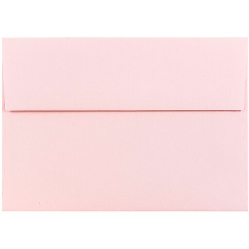 5 ¼ x 7 ¼ inches - Perfect for Weddings for 5x7 Cards A7 - 120 GSM Baby Shower Square Flap 55 5x7 Pink Invitation Envelopes Press & Self Seal Peel Graduation 