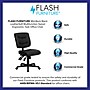 Flash Furniture Cole Armless Ergonomic LeatherSoft Swivel Mid-Back Task Office Chair, Black (GO1574BK)~#|#~sp137085719_sc7