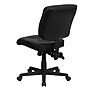 Flash Furniture Cole Armless Ergonomic LeatherSoft Swivel Mid-Back Task Office Chair, Black (GO1574BK)~#|#~sp137085723_sc7