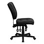 Flash Furniture Cole Armless Ergonomic LeatherSoft Swivel Mid-Back Task Office Chair, Black (GO1574BK)~#|#~sp137085728_sc7