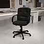 Flash Furniture Rider LeatherSoft Swivel Mid-Back Task Office Chair, Black (GO228SBKLEA)~#|#~sp137085731_sc7