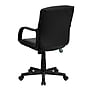 Flash Furniture Rider LeatherSoft Swivel Mid-Back Task Office Chair, Black (GO228SBKLEA)~#|#~sp137085737_sc7