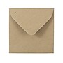 JAM Paper 3.125 x 3.125 Square Recycled Kraft Invitation Envelopes, Brown Kraft Paper Bag, 25/Pack (52797687)~#|#~sp137085833_sc7