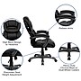 Flash Furniture Stella Ergonomic LeatherSoft Swivel High Back Executive Office Chair, Black (GO901BK)~#|#~sp137085860_sc7