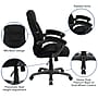 Flash Furniture Jessie Ergonomic Microfiber Swivel High Back Executive Office Chair, Black (GO725BK)~#|#~sp137085953_sc7